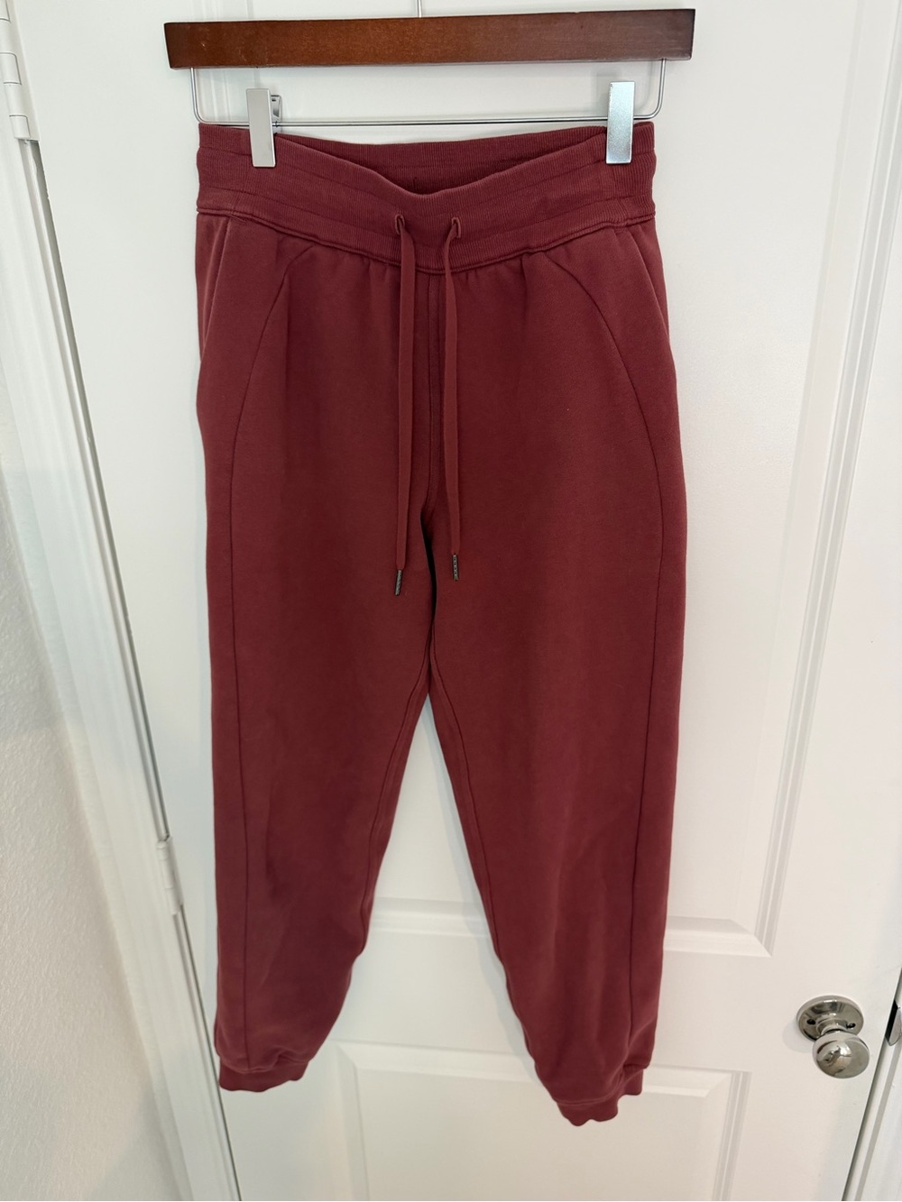 lululemon athletica Maroon Drawstring Jogger Sweatpants